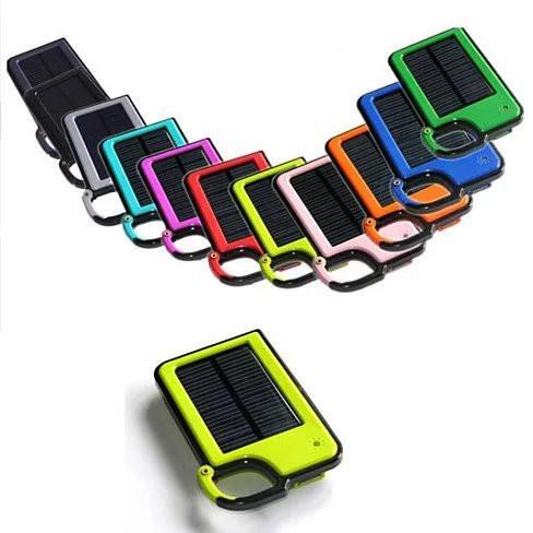 Color: Hot Pink - Clip-on Tag Along Solar Charger For Your Smartphone