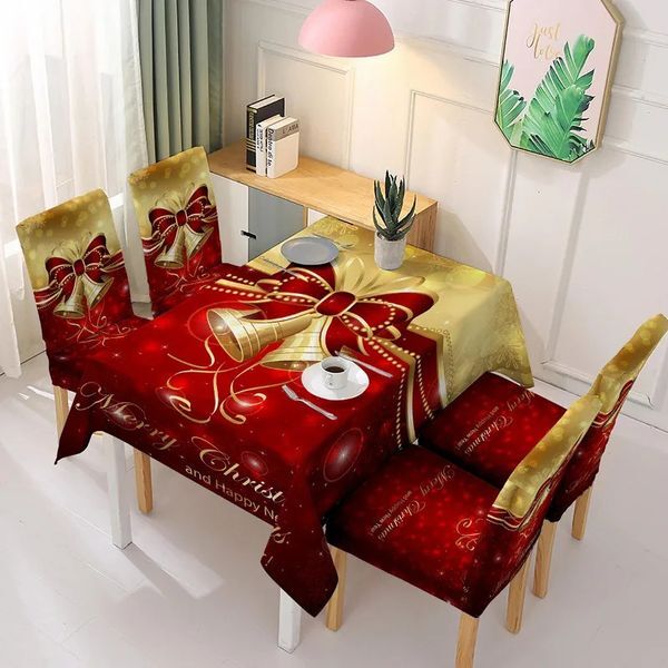 Size: 80*120cm - Christmas tree plastic table cover rectangular Christmas tree plastic table cover 241024