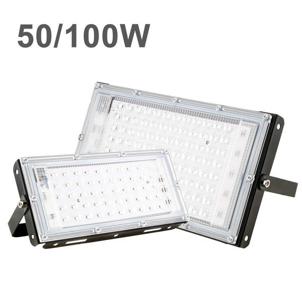 1pcs 50W/100W UV LED Floodlight IP65 Super Waterproof UVC Lights DJ Disco Stage Night Lamp for Bar Halloween Party X250312