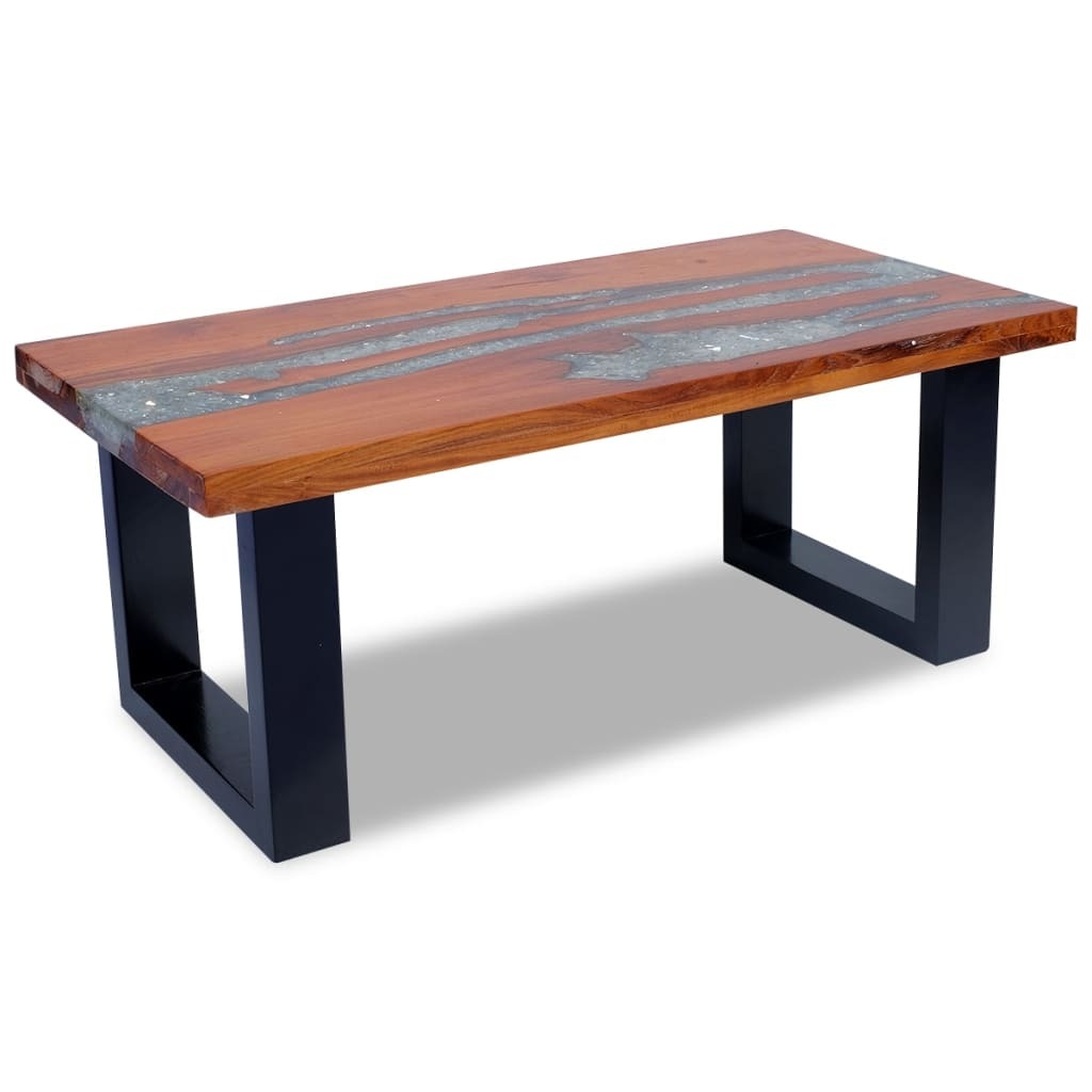 Coffee Table Teak Resin 39.4"x19.7
