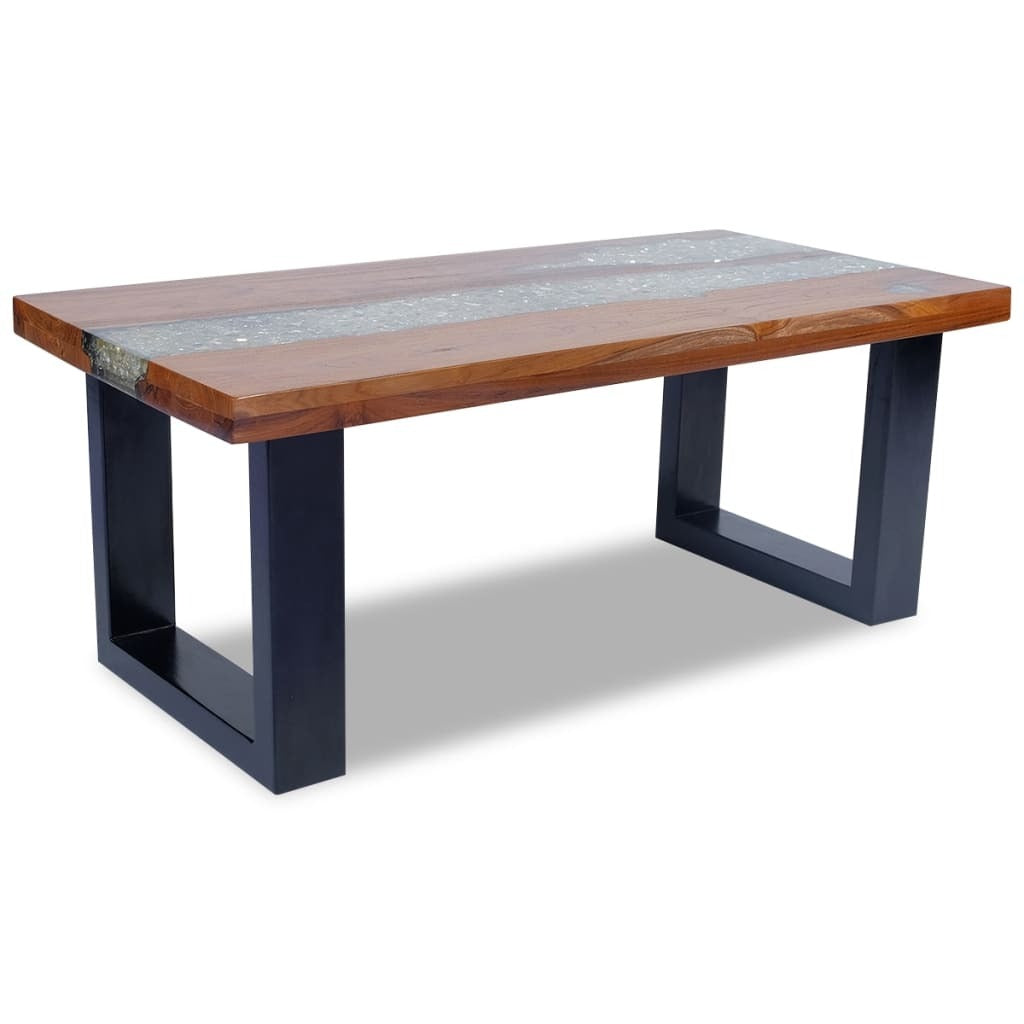 Coffee Table Teak Resin 39.4"x19.7