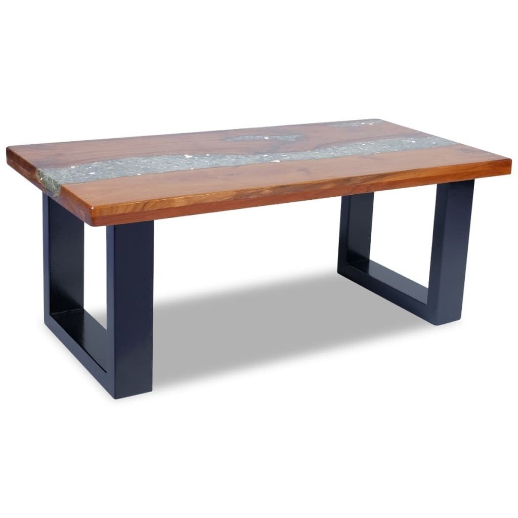Coffee Table Teak Resin 39.4"x19.7