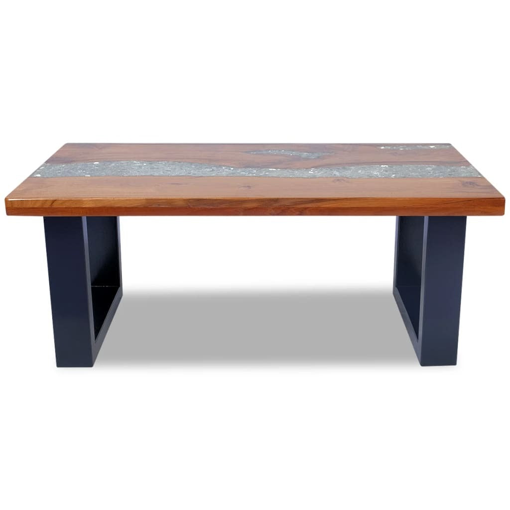 Coffee Table Teak Resin 39.4"x19.7