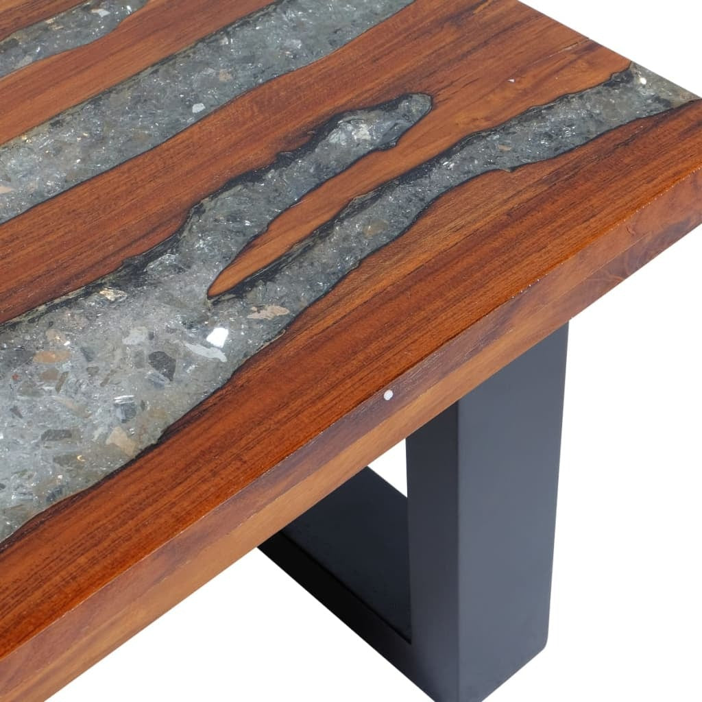 Coffee Table Teak Resin 39.4"x19.7