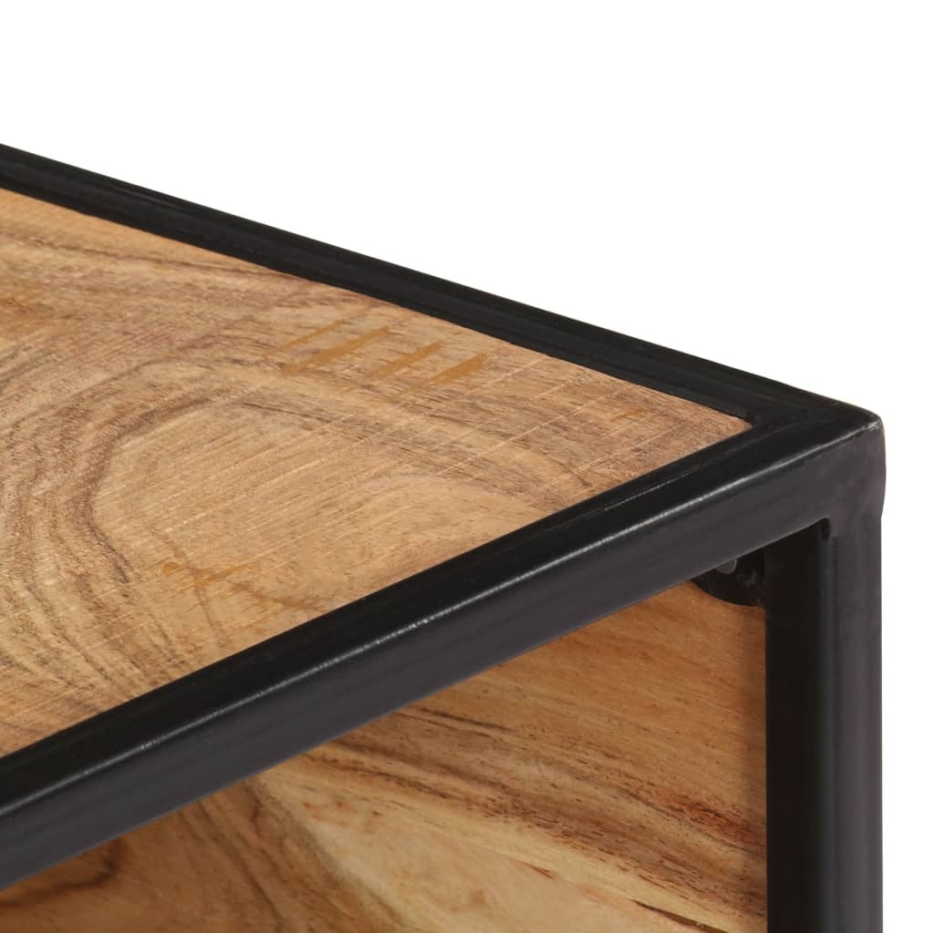 Coffee Table 27.5"x27.5"x12.5" Solid Acacia Wood
