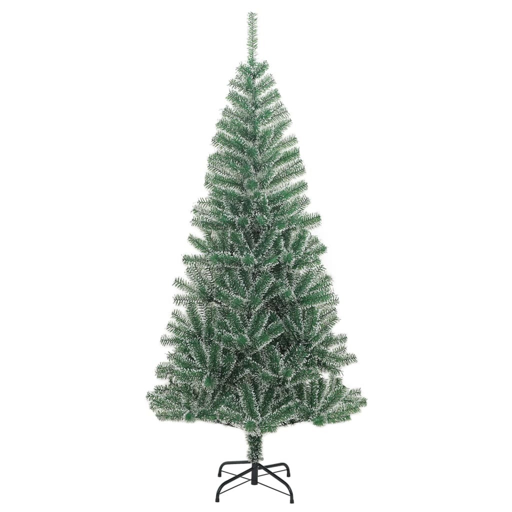 Artificial Christmas Tree 300 LEDs&Ball Set&Flocked Snow 94.5