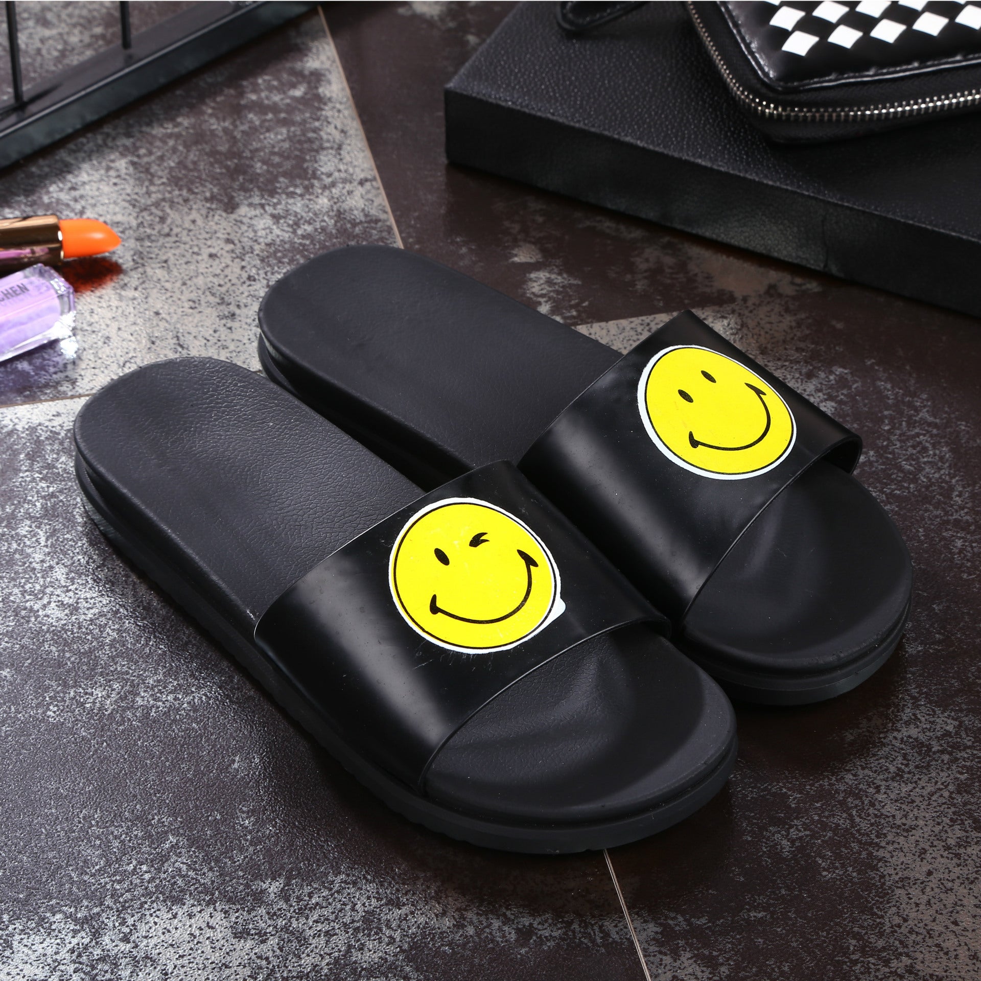 Size: 38, Style: 4 - South Korea Ulzzang cute cartoon sandals summer slippers men home bathroom slippers wholesale anti slippery wholesale