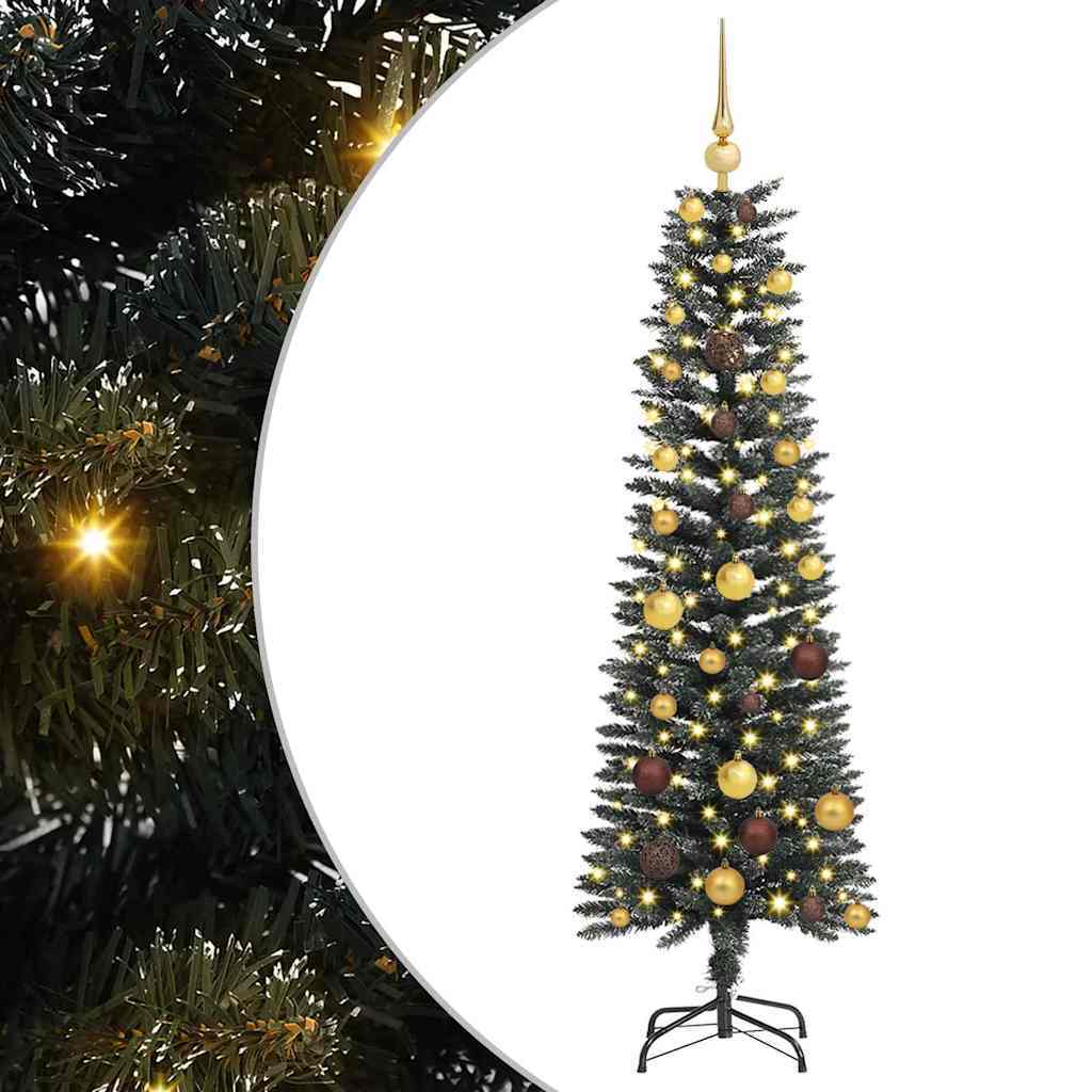 Artificial Christmas Tree with 150 LEDs Green 59.06 in