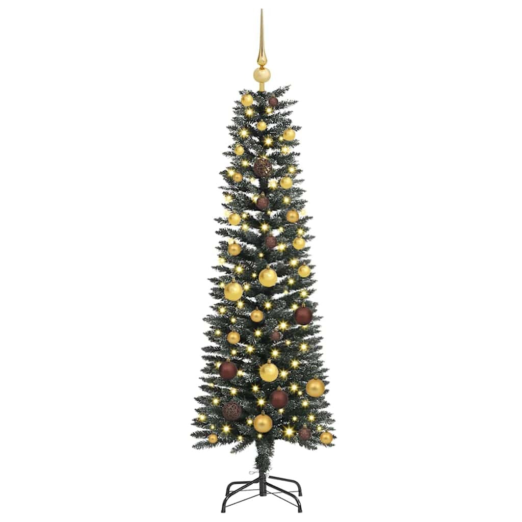 Artificial Christmas Tree with 150 LEDs Green 59.06 in