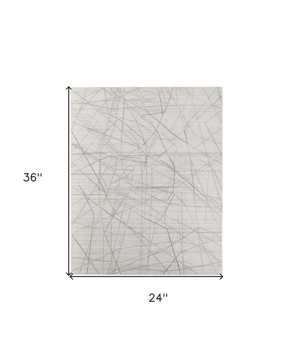 Gray and Ivory Abstract Hand Woven Area Rug