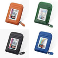 Color: Blue - Zip Vault RFID Blocker Card Holder And Wallet