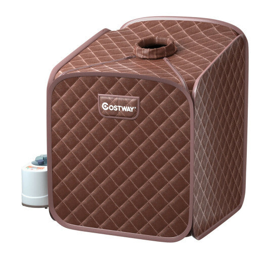 2L Portable Folding Steam Sauna Spa-Gray