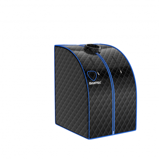 Portable Personal Steam Sauna Spa with 3L Blast-proof Steamer Chair-Black - Color: Black