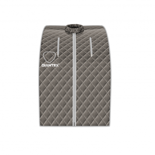 Portable Personal Steam Sauna Spa with 3L Blast-proof Steamer Chair-Gray - Color: Gray