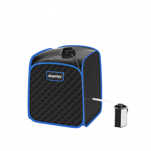 Portable Personal Steam Sauna Spa with Steamer Chair-Black