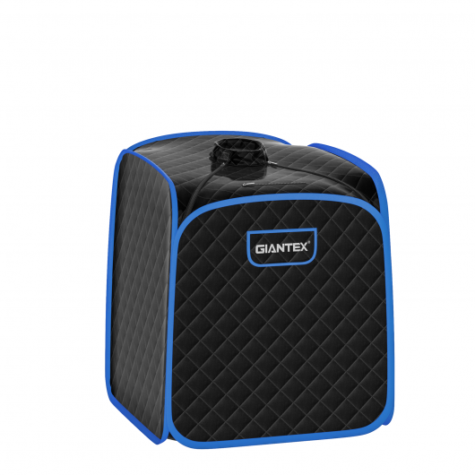 Portable Personal Steam Sauna Spa with Steamer Chair-Black