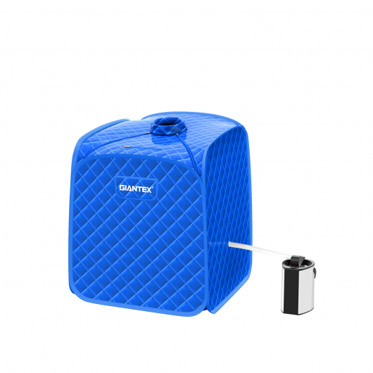 Portable Personal Steam Sauna Spa with Steamer Chair-Black