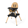 6 in 1 High Chair for Babies and Toddlers Ages 6-36 Months-Coffee - Color: Light Brown
