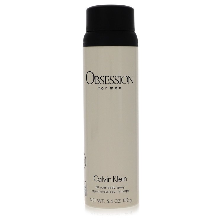 Calvin Klein Obsession for men body spray bottle on a white background