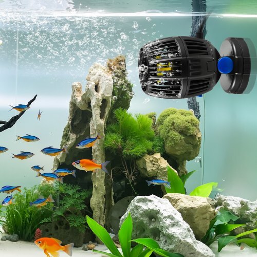 Aquarium Wave Maker, 20W, 2113 GPH Quiet and Strong DC Powerhead, Adjustable Fish Tank Circulation Pump with Controller, Strong Magnetic Base, 360 Rotating Wavemaker, for Freshwater Saltwater