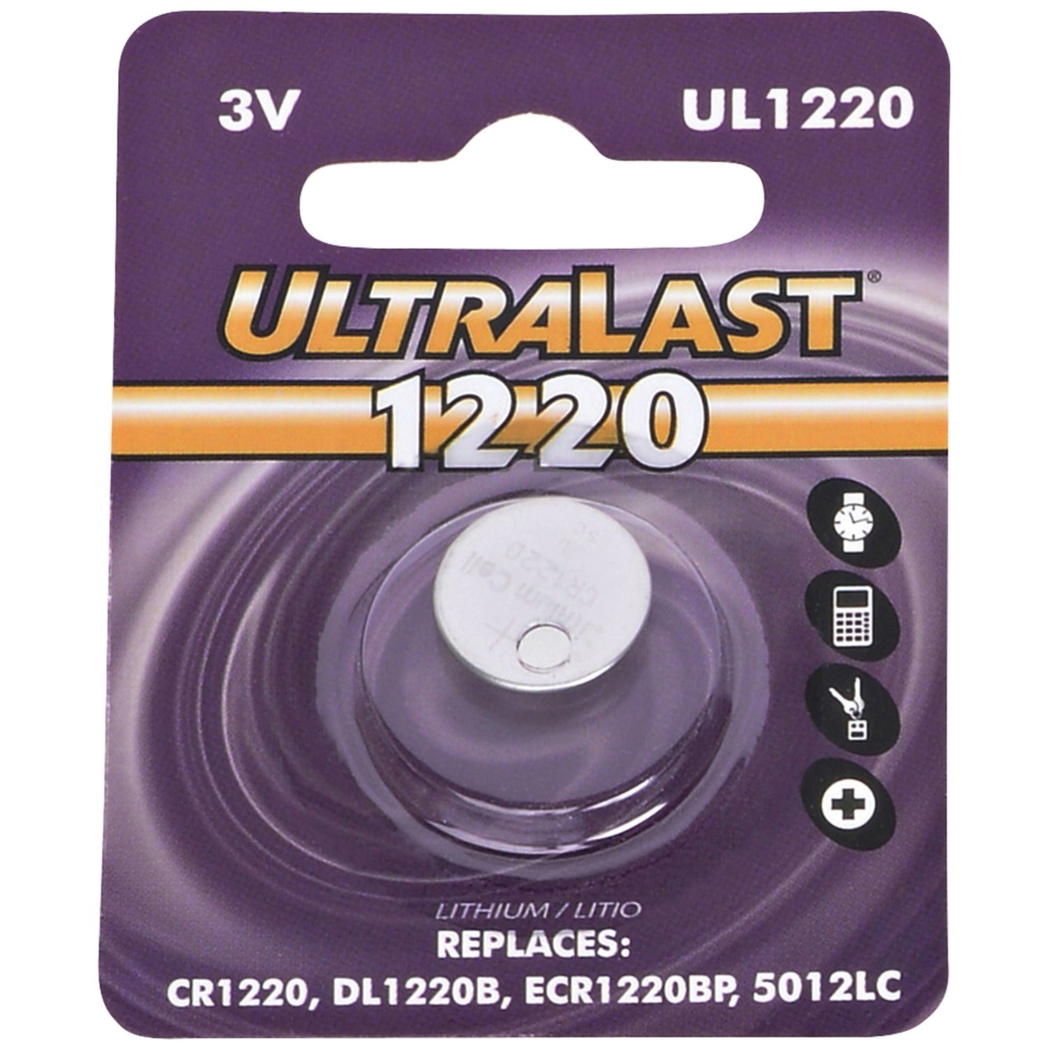 Ultralast UL1220 UL1220 CR1220 Lithium Coin Cell Battery