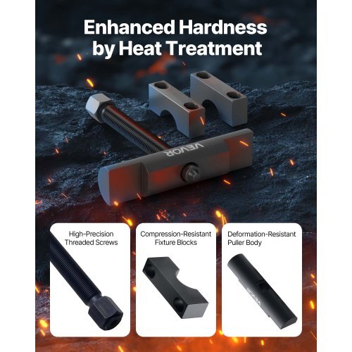 Yoke Puller, Made for Class 6-8 Transportation Trucks and Equipment, Heavy Duty Yoke Removal Tool Kit, Automotive Yoke Puller Kit Compatible with Kenworth, Peterbilt, Freightliner, Mack, Volvo