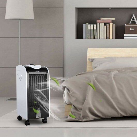 3-in-1 Portable Evaporative Air Cooler with Filter Knob for Indoor