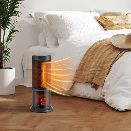 17 Inch 1500W Portable Tower Space Heater with 135 Oscillation-Black