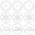 Lucky Dip Collection Christmas Foil Stickers Joy