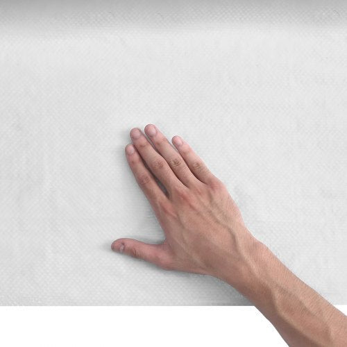 House Wrap, 4.5 x 150 ft, 0.13 mm Thick Vapor Barrier, Heavy Duty Plastic Sheeting for Tear-resistant, Drop Cloth Vapor Barrier Covering for Residential & Commercial Construction, White