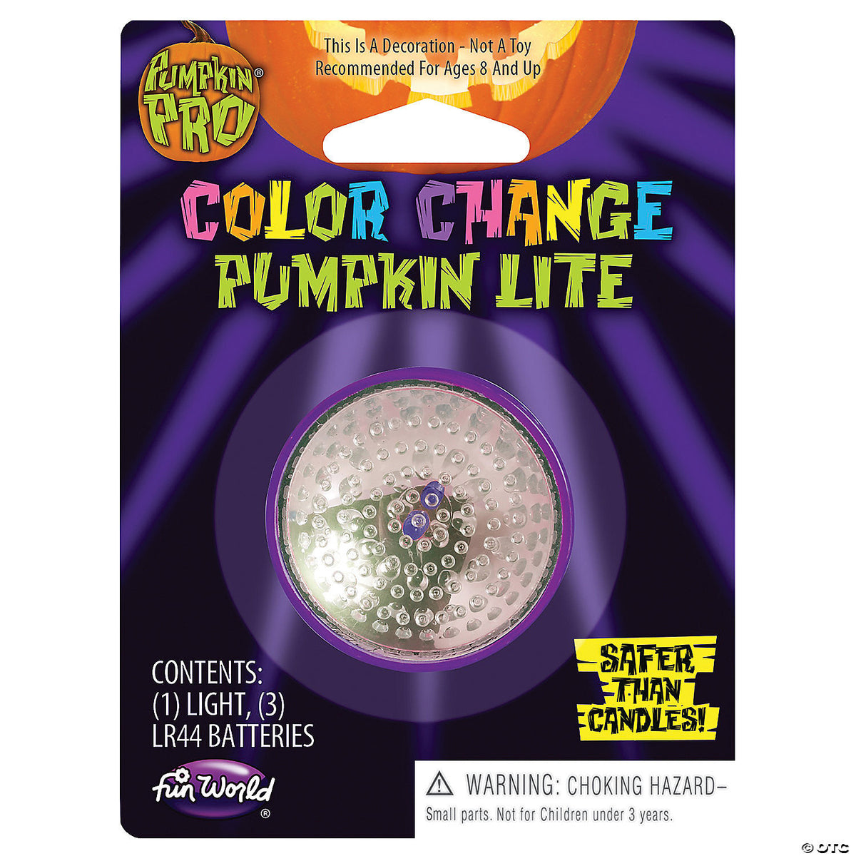 Color changing pumpkin light fw94680