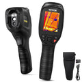 Thermal Imaging Camera, 320 x 240 Pixels Super Resolution with 2MP Visual Camera, 25Hz Refresh Rate Infrared Camera with -4~1022 Temp, 64G SD Card and Rechargeable Li-ion Battery