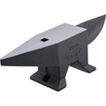 Cast Steel Anvil, 132 Lbs(60kg) Single Horn Anvil with Large Countertop and Stable Base, High Hardness Rugged Round Horn Anvil Blacksmith, for Bending, Shaping