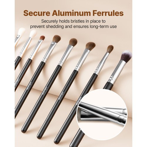 34-Piece Makeup Brush Set, Professional Brushes Kit for Foundation Blending Eyeshadow Concealer Blush - with Soft Bristles, Ergonomic Wood Handle, Travel-Friendly Case Included