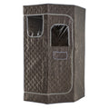 3L Portable Steam Sauna for Home Fast-Heat with 9-Level Remote Control and Folding Chair-Gray