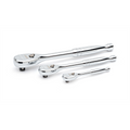 GearWrench 3 Piece 1/4 Inch, 3/8 Inch & 1/2 Inch Drive 120XP Teardrop Ratchet Set