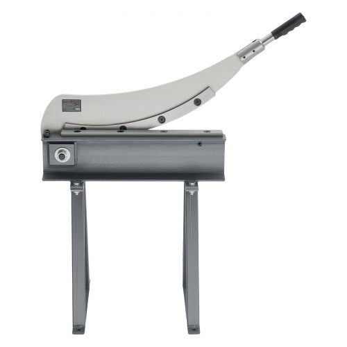 Guillotine Shear, 20 in Bed Width Benchtop Cutter, Manual Hand Plate Shear for Metal Sheet Processing, with Q235 Material, High Precision, Stand, for PCB Board, Aluminum, Steel, Copper, Plastic