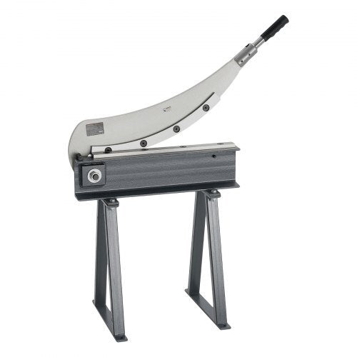 Guillotine Shear, 20 in Bed Width Benchtop Cutter, Manual Hand Plate Shear for Metal Sheet Processing, with Q235 Material, High Precision, Stand, for PCB Board, Aluminum, Steel, Copper, Plastic
