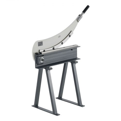 Guillotine Shear, 20 in Bed Width Benchtop Cutter, Manual Hand Plate Shear for Metal Sheet Processing, with Q235 Material, High Precision, Stand, for PCB Board, Aluminum, Steel, Copper, Plastic