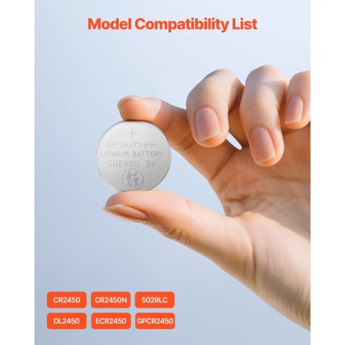 CR2450 Lithium Battery, 20 Count (Pack of 4) Lithium Coin Battery, Non-Mercury and Anti-Swallow Designed, Long Lasting 3V CR 2450 Cell Batteries, for Key Fobs, Glucometers, and Other Devices