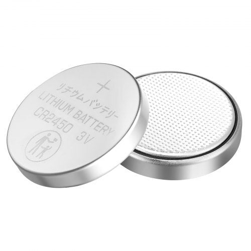 CR2450 Lithium Battery, 20 Count (Pack of 4) Lithium Coin Battery, Non-Mercury and Anti-Swallow Designed, Long Lasting 3V CR 2450 Cell Batteries, for Key Fobs, Glucometers, and Other Devices