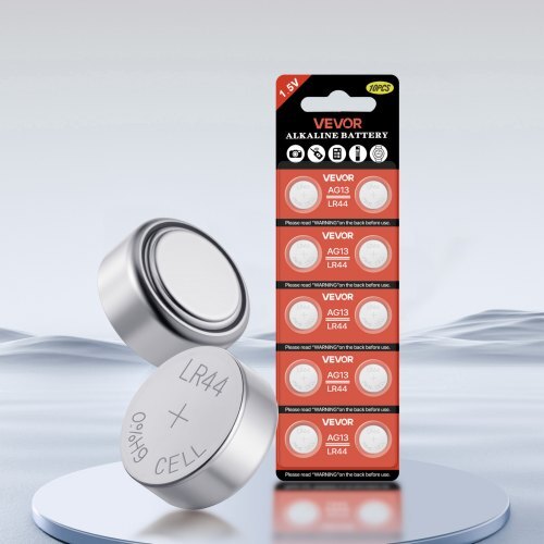 Button Cell Battery, 4 Pack (40 Count) LR44 Alkaline Batteries Non-Mercury, AG13 357 303 SR44 Battery 1.5V Button Coin Cell Batteries for Remote Controls, Heart Rate Monitors, and Other Devices