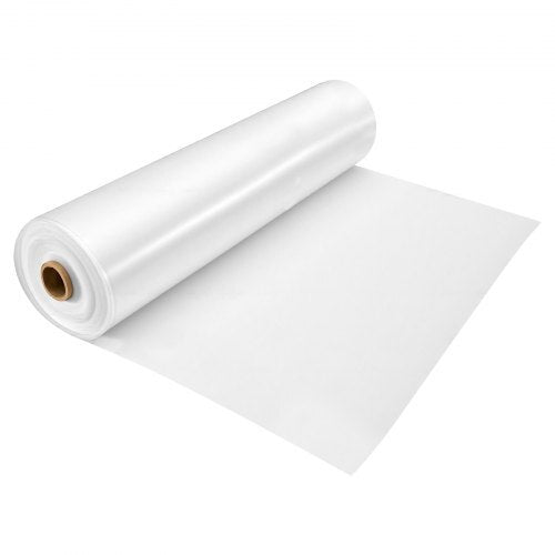 Greenhouse Plastic Sheeting 24 x 100 ft 5 Mil Clear Polyethylene Film, for Farms Agriculture Garden Outdoor Plant, Water Sun Frost Wind Dust Resistant, Heavy Duty Thick Winter Hoop House Cover