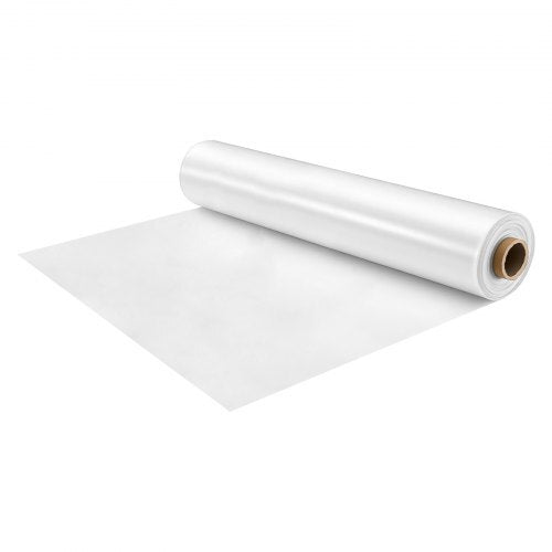 Greenhouse Plastic Sheeting 12 x 100 ft 6 Mil Clear Polyethylene Film, for Farms Agriculture Garden Outdoor Plant, Water Sun Frost Wind Dust Resistant, Heavy Duty Thick Winter Hoop House Cover