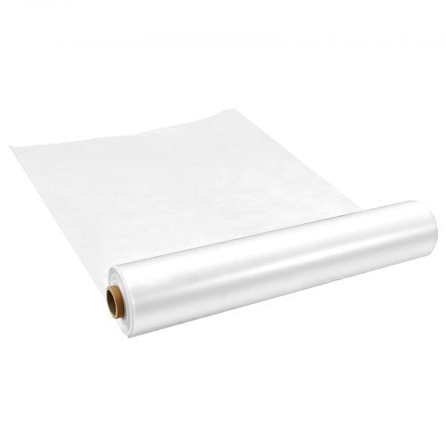 Greenhouse Plastic Sheeting 12 x 100 ft 6 Mil Clear Polyethylene Film, for Farms Agriculture Garden Outdoor Plant, Water Sun Frost Wind Dust Resistant, Heavy Duty Thick Winter Hoop House Cover