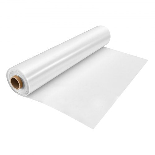 Greenhouse Plastic Sheeting 12 x 100 ft 6 Mil Clear Polyethylene Film, for Farms Agriculture Garden Outdoor Plant, Water Sun Frost Wind Dust Resistant, Heavy Duty Thick Winter Hoop House Cover