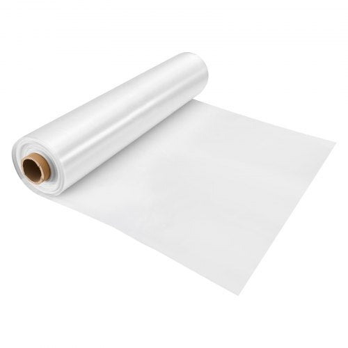 Greenhouse Plastic Sheeting 10 x 100 ft 6 Mil Clear Polyethylene Film, for Farms Agriculture Garden Outdoor Plant, Water Sun Frost Wind Dust Resistant, Heavy Duty Thick Winter Hoop House Cover