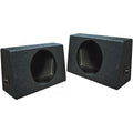 QPower "QBOMB" Single 10" Sealed Empty Woofer Enclosures (Pair)