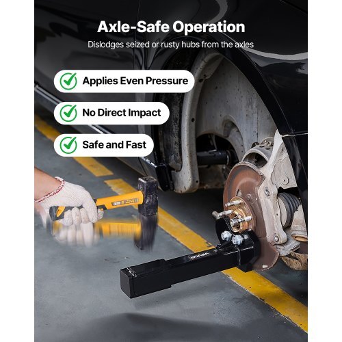Wheel Bearing Hub Removal Tool Kit, Compatible with All Axle Bolt Hubs 5, 6, 8 Lug Hubs Buster Puller, Universal Wheel Hub Shocker, Wheel Hub Buster Tool with Nuts & Washers for Sedan SUV Truck