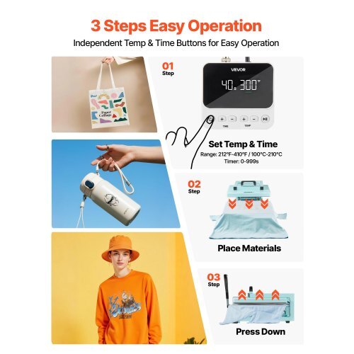 Hybrid Heat Press, 15 x 15 inch, 5-in-1 Multifunction, Heat Up Fast and Even, All-New Patented Design, Easy to Control, Sublimation Press Machine for T-shirts/Tumblers/Caps/Plates, Light Green
